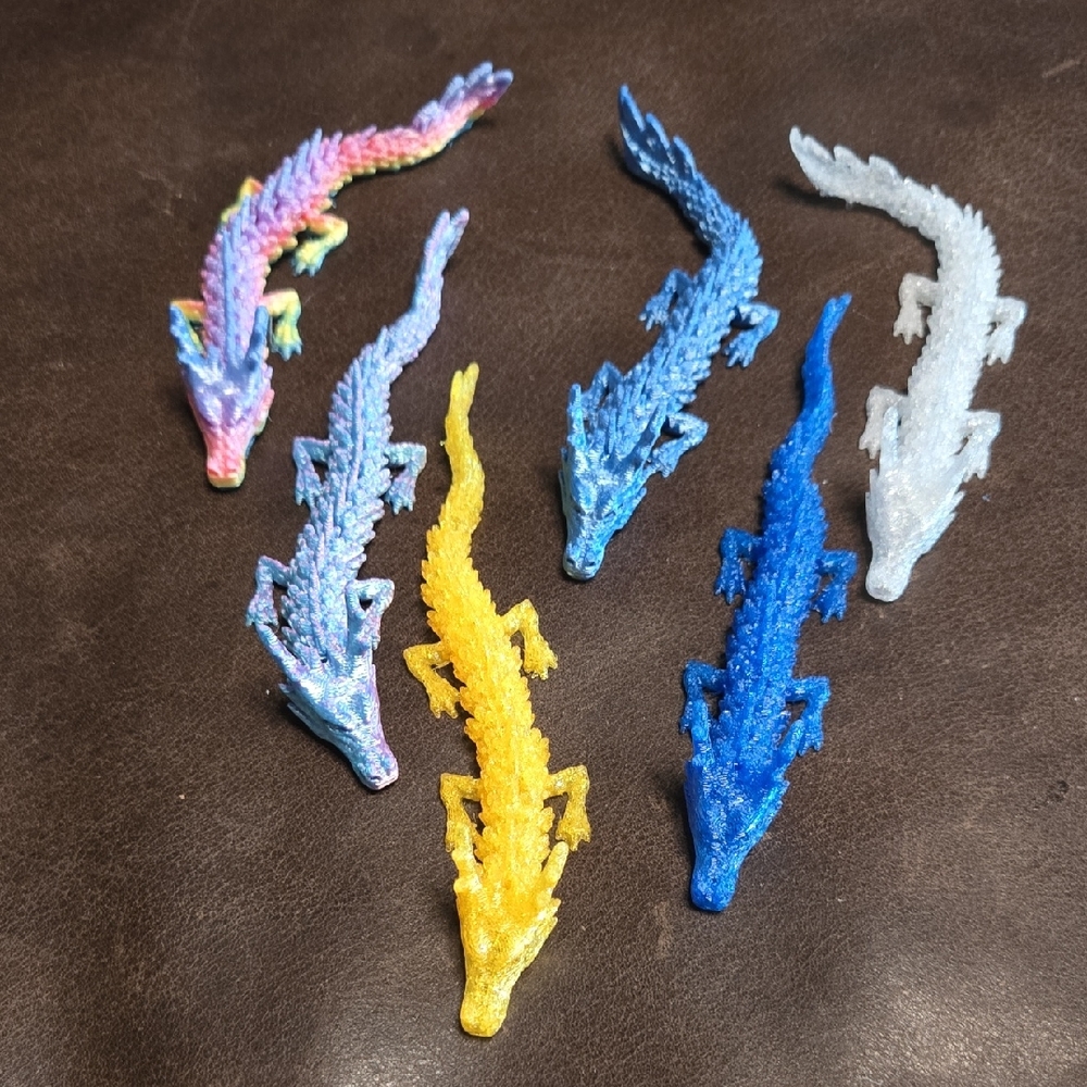 Colorful Dragon Action Figures